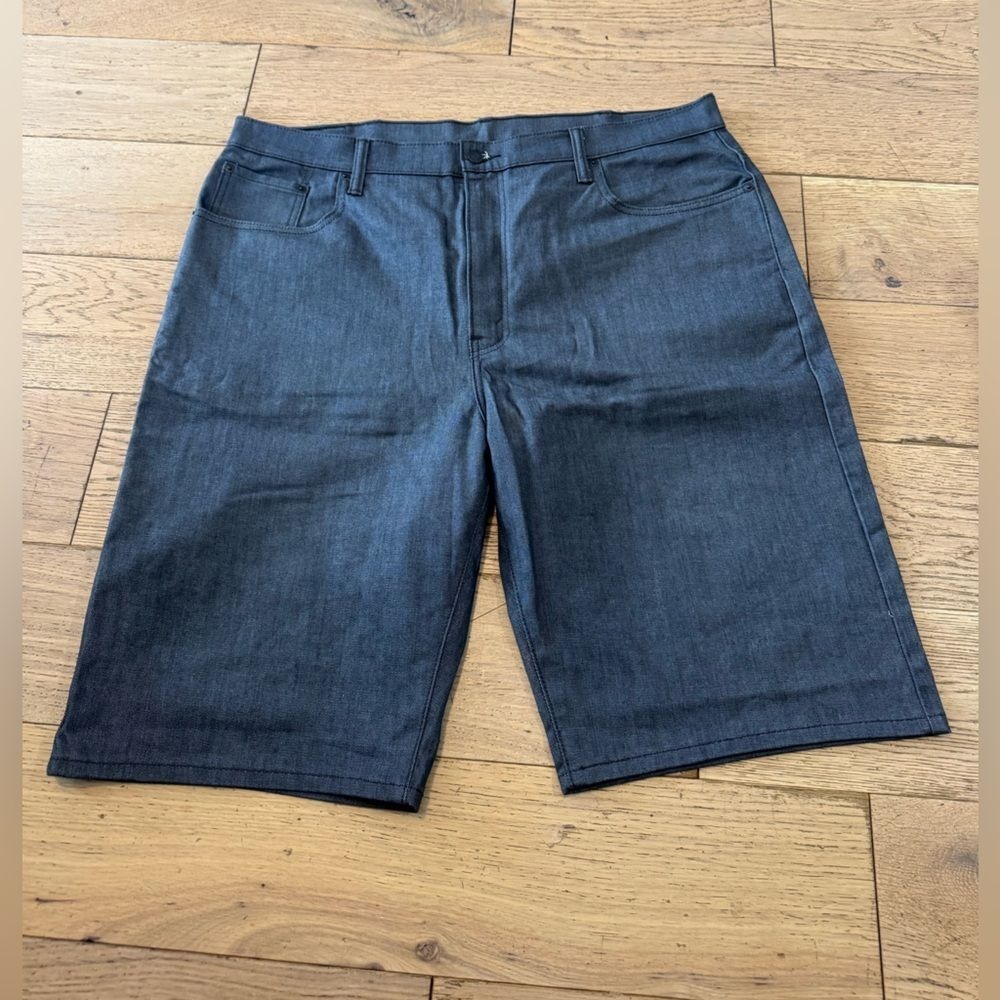 Levis 569 Loose Straight Denim Shorts Mens 40 Dark Gray Wash 35569-0215 (936)